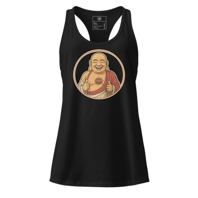 Buddy Buddha fitted racerback tank top