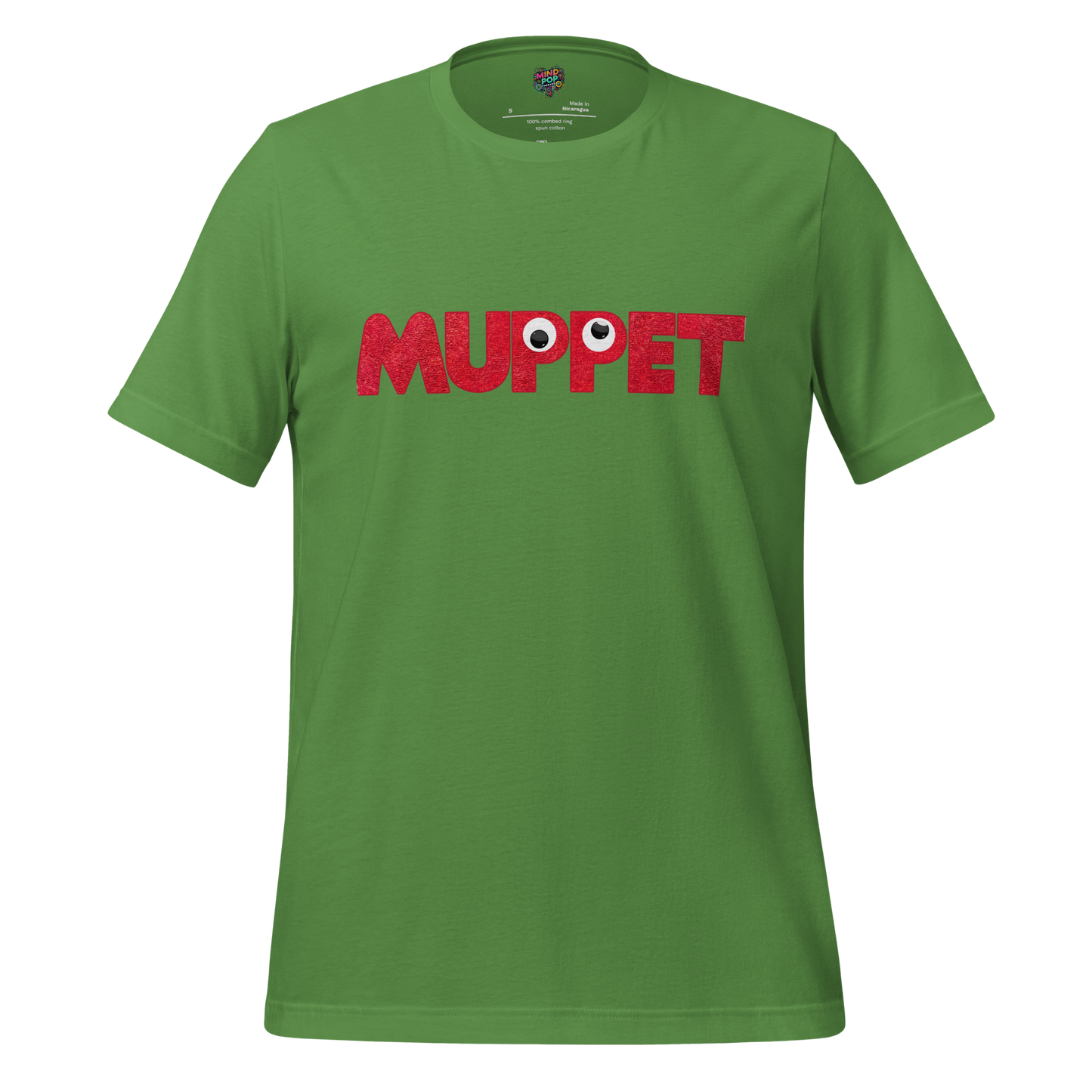 Googly-eyed character with hairy, fuzzy lettering — Muppet-inspired chaos design that’s wild, weird, and way too lovable