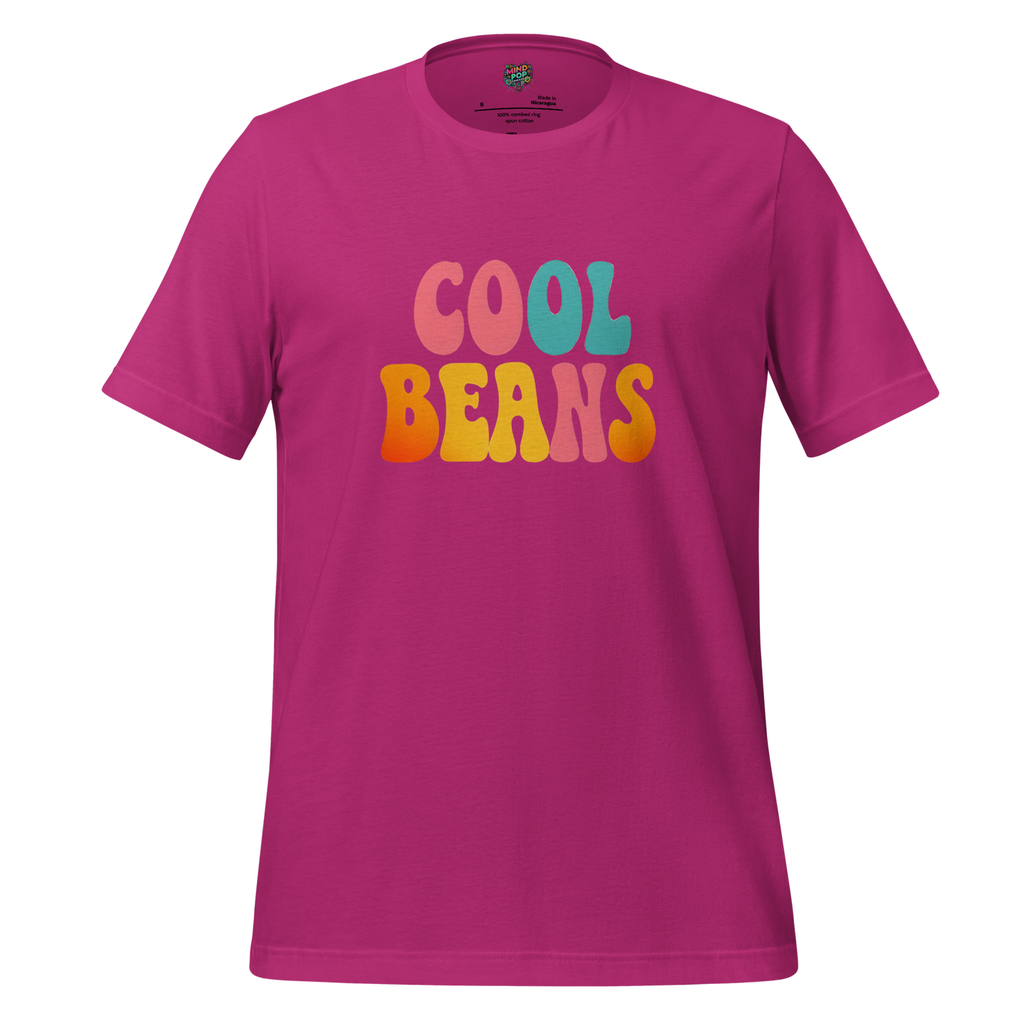 Colorful retro-style text reading “Cool Beans” in bold vintage lettering — nostalgic Gen X phrase with playful 80s/90s aesthetic