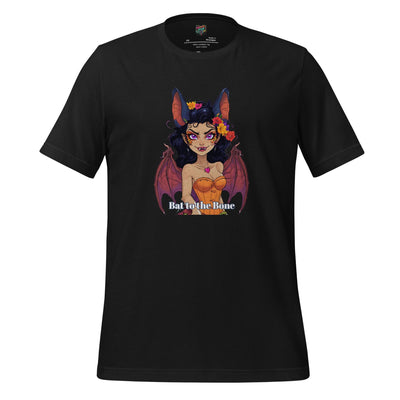 Bat to the Bone Shirt – Sexy Bat Woman Pin-Up Tee, Retro Gothic Halloween Unisex T-Shirt XS–5XL