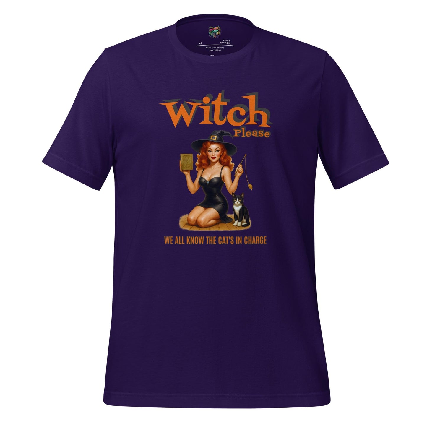Witch Please Shirt – Funny Pinup Cat Lover T-Shirt – Retro Pet Humor Tee