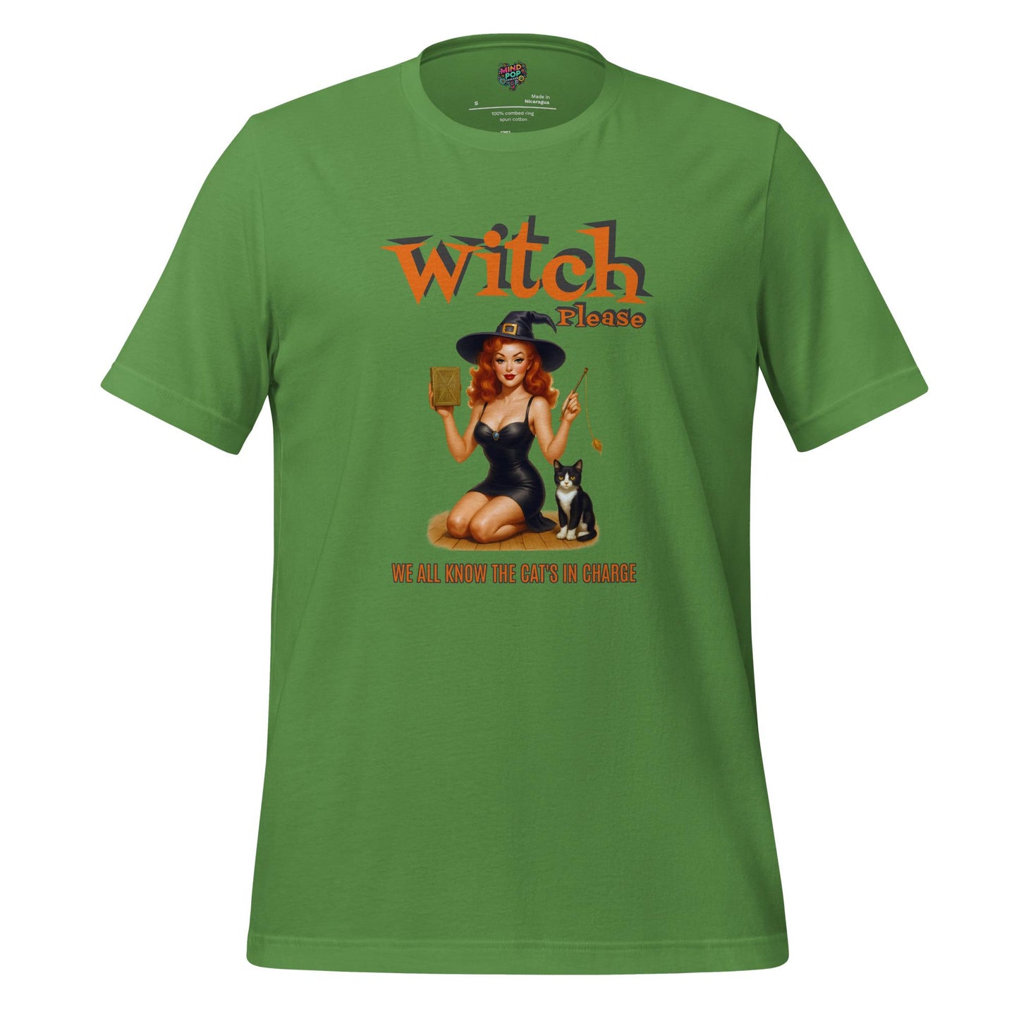 Witch Please Shirt – Funny Pinup Cat Lover T-Shirt – Retro Pet Humor Tee