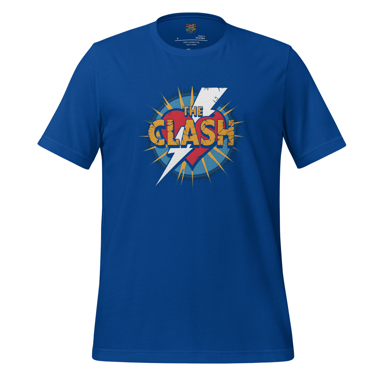 Mashup design of The Clash and The Flash with punk rock attitude and superhero speed — bold tribute to icons who fight the power fast