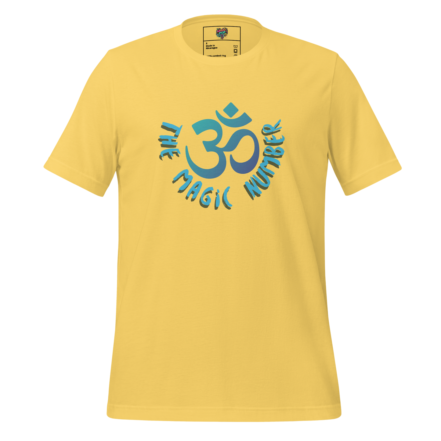 Spiritual shirt featuring Om symbol stylized as the number 3—subtle design blending meditation, sacred geometry, and numerology