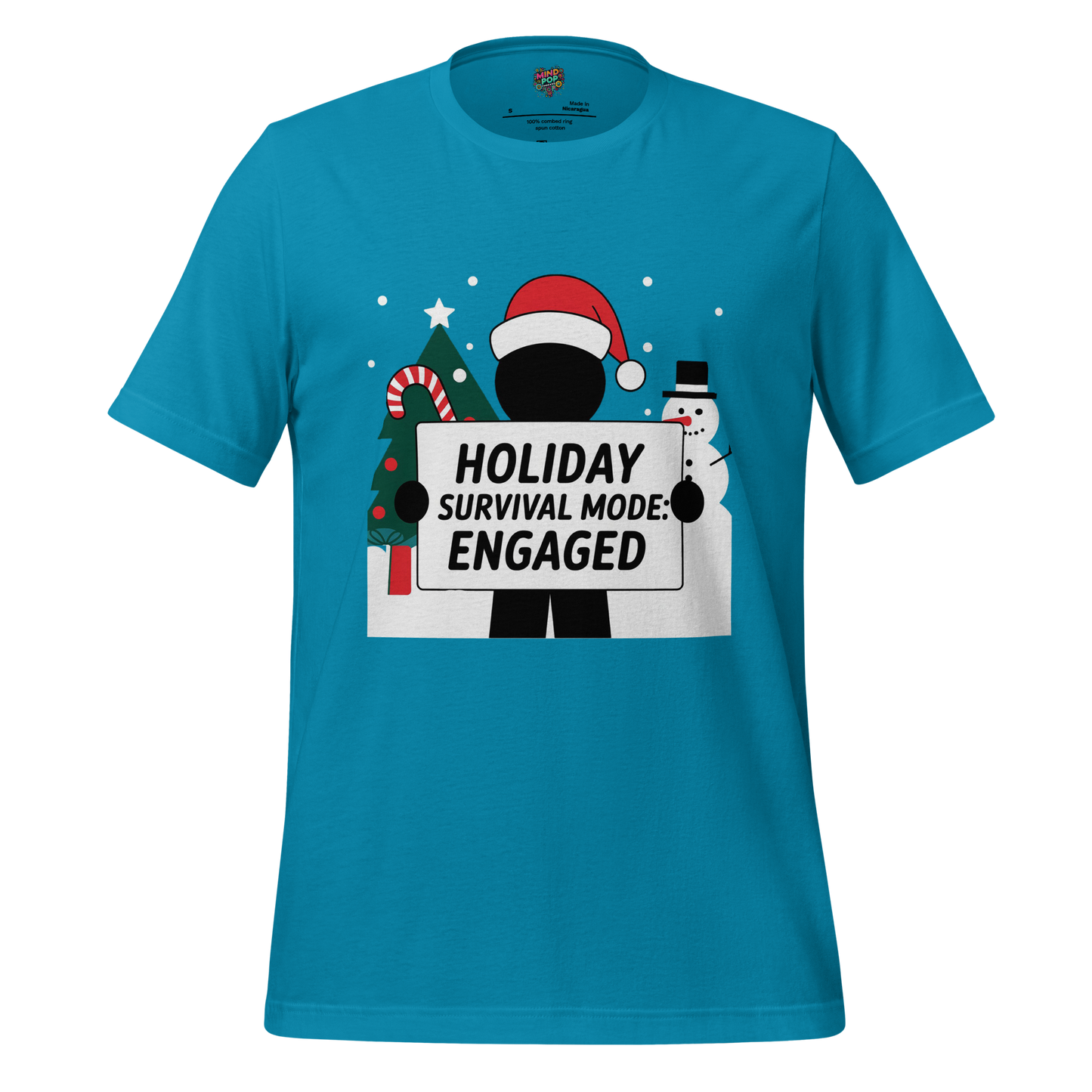 Christmas Stickman Survival Mode Shirt - MindPop Threads