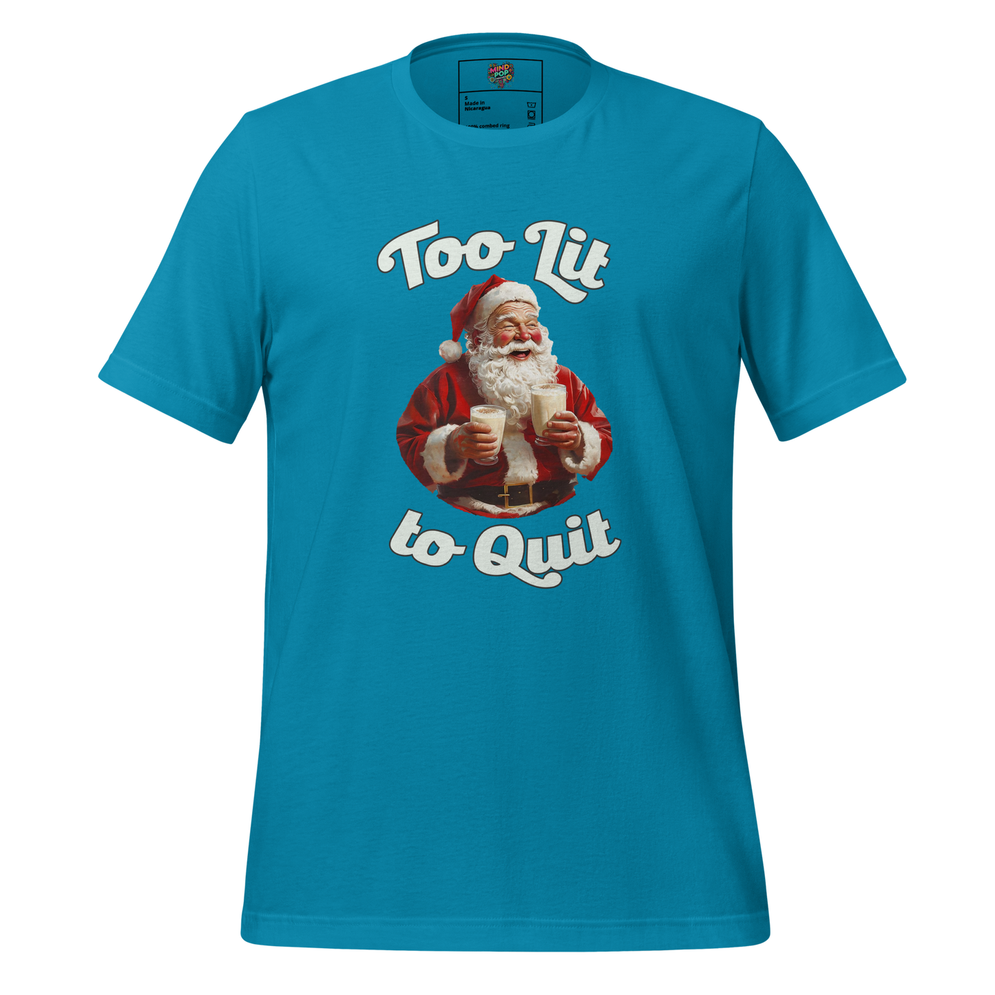 To Lit to Quit Santa Shirt - MindPop Threads