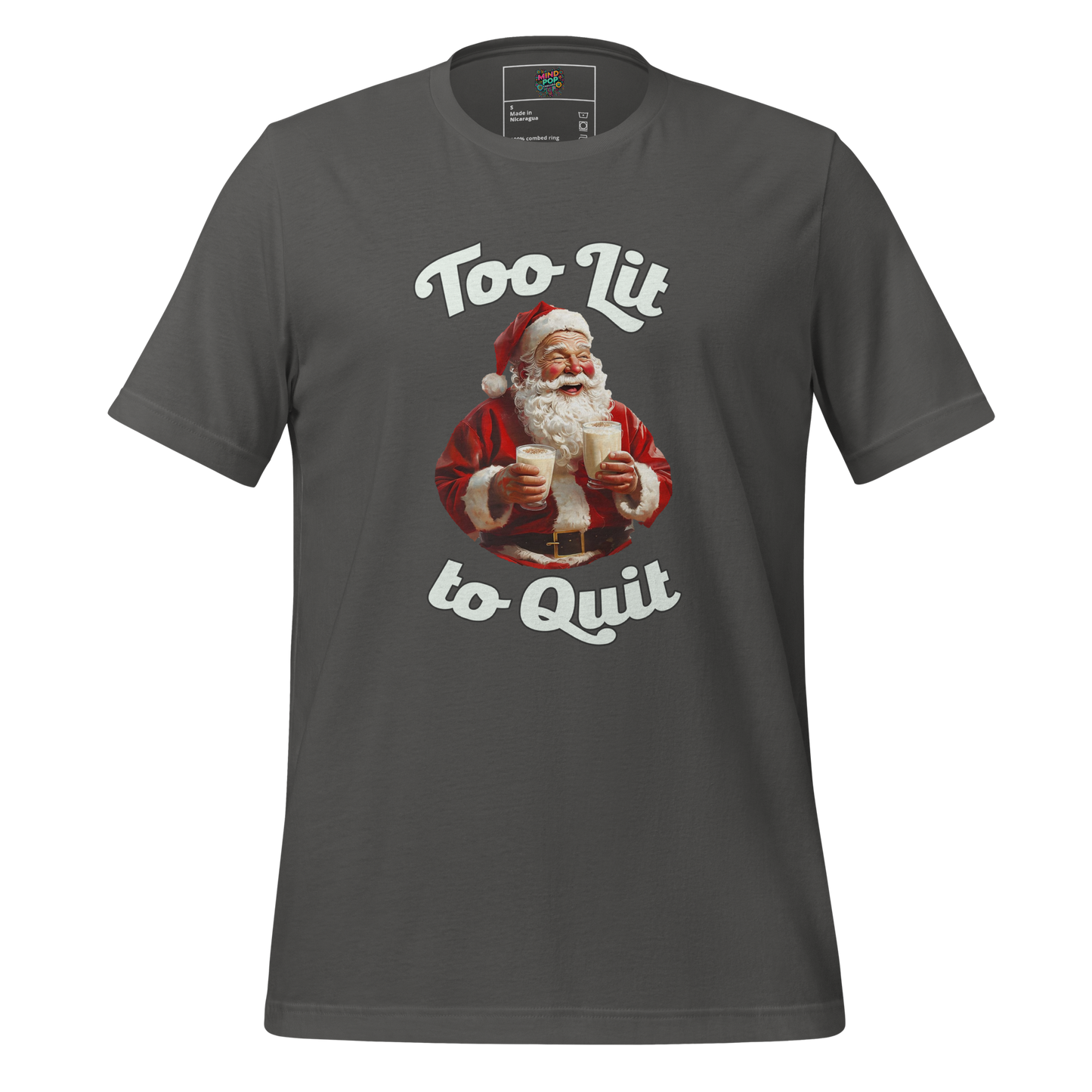 To Lit to Quit Santa Shirt - MindPop Threads