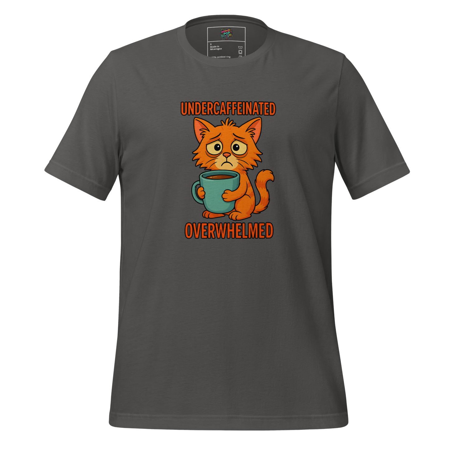 Overwhelmed Kitty Shirt - MindPop Threads