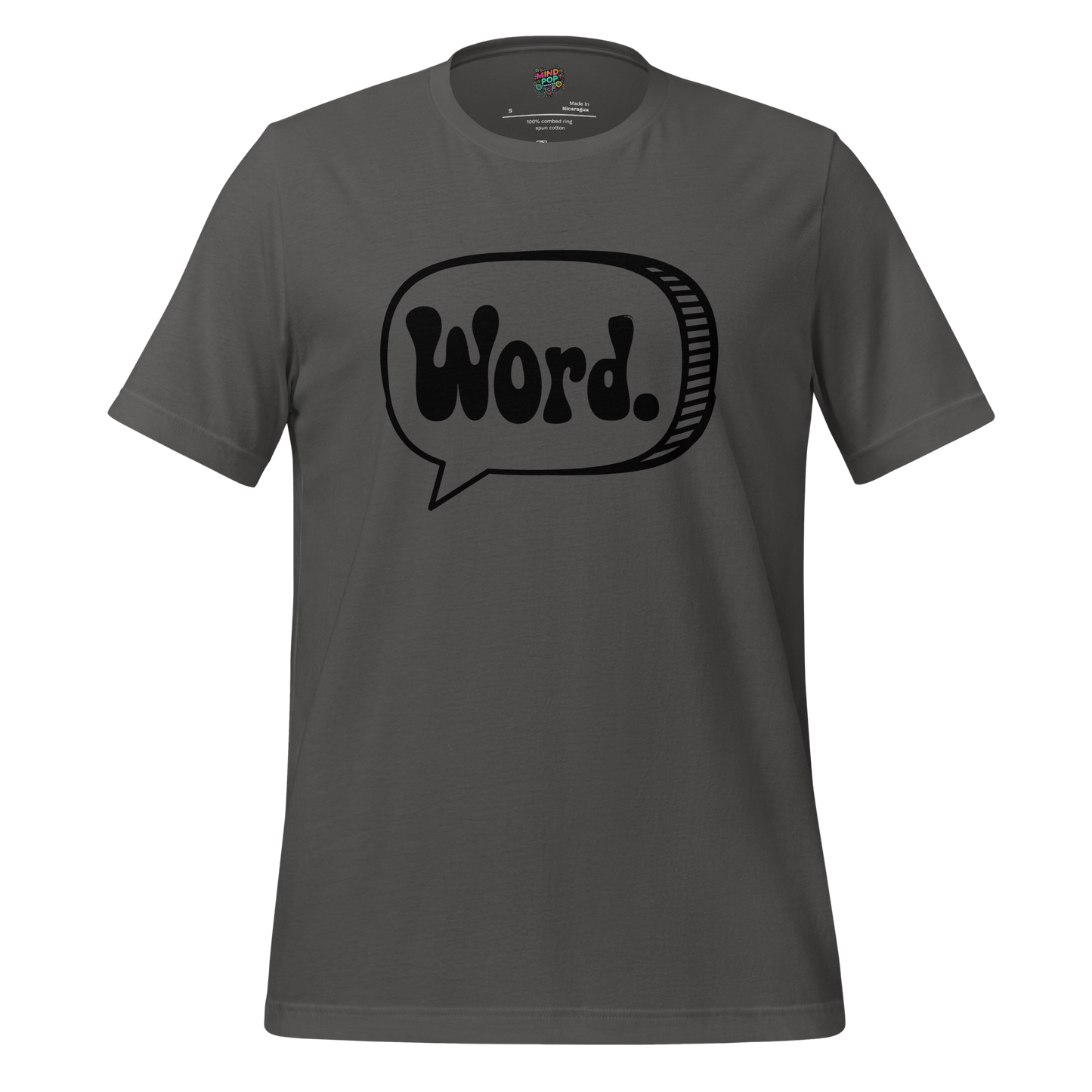 GenX Lingo Word Shirt word text in speech bubble