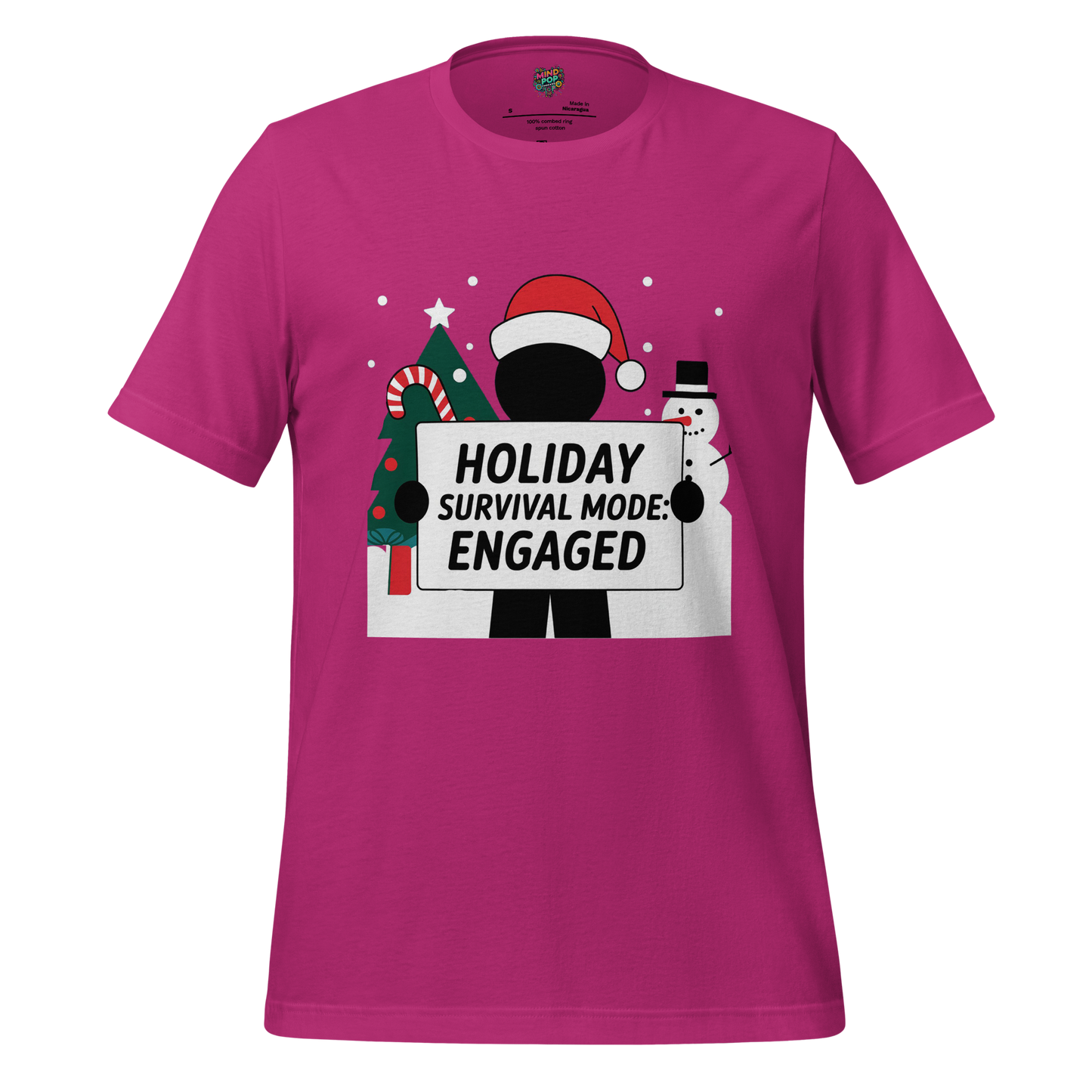 Christmas Stickman Survival Mode Shirt - MindPop Threads