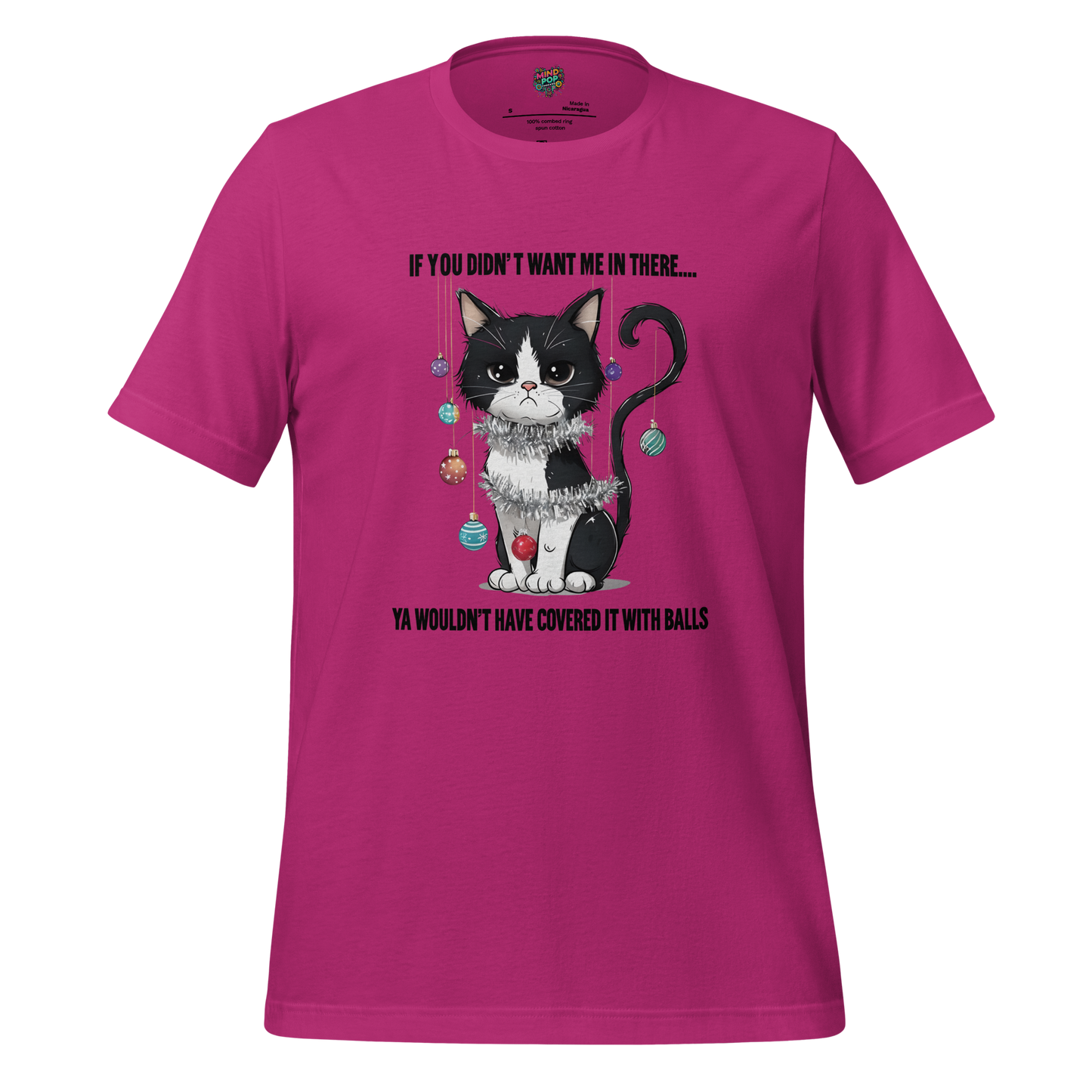 Cat vs Tree Christmas Round 2 Shirt - MindPop Threads