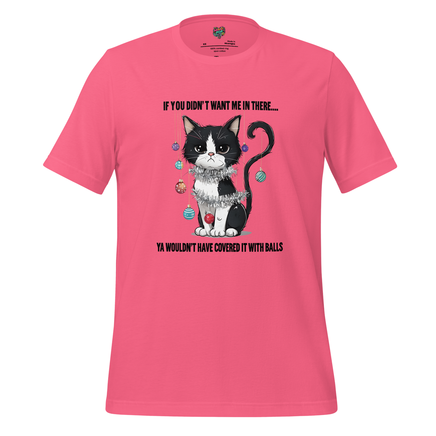 Cat vs Tree Christmas Round 2 Shirt - MindPop Threads