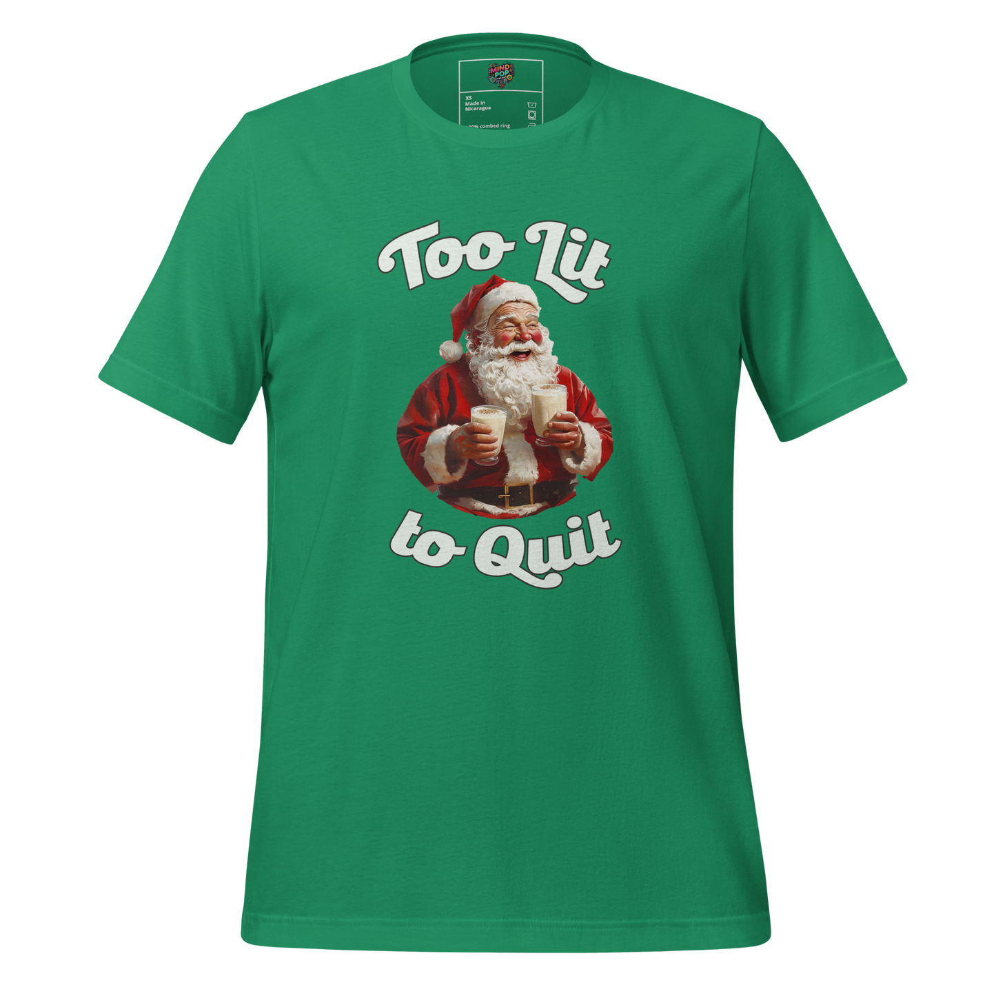 To Lit to Quit Santa Shirt - MindPop Threads