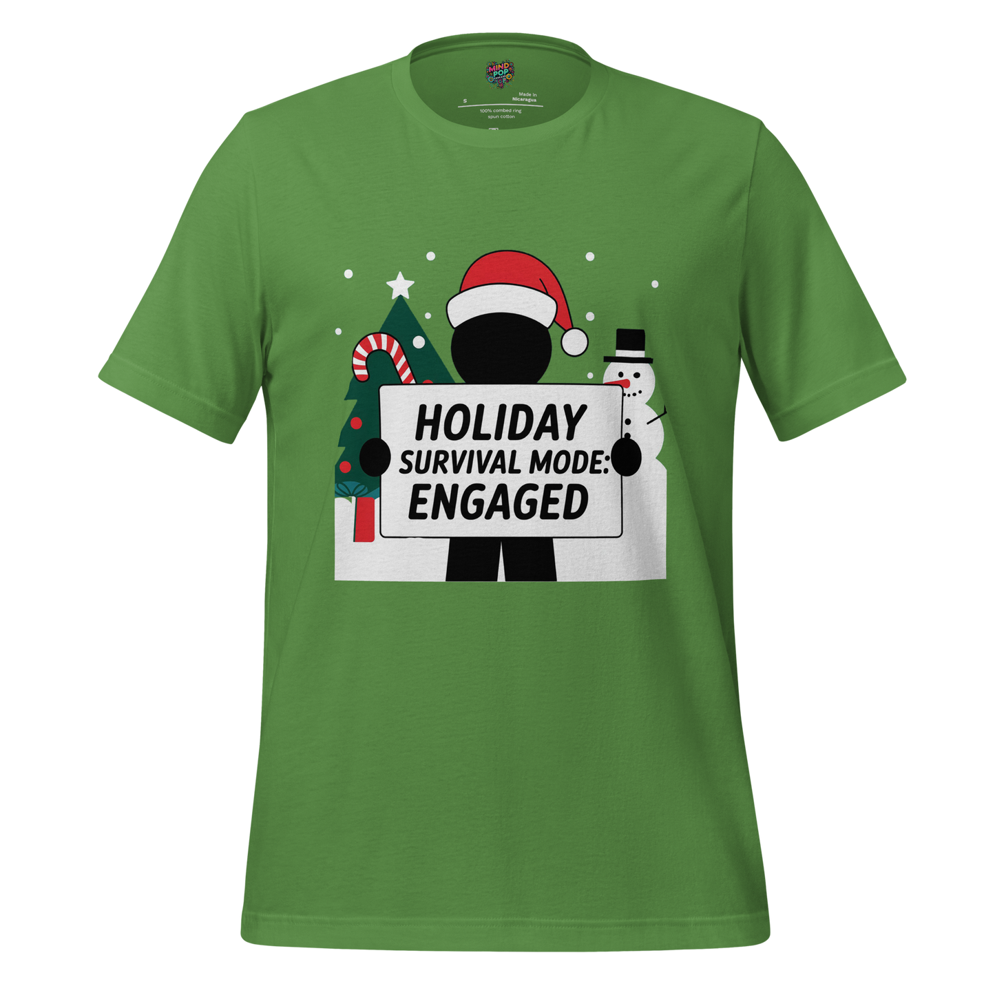 Christmas Stickman Survival Mode Shirt - MindPop Threads