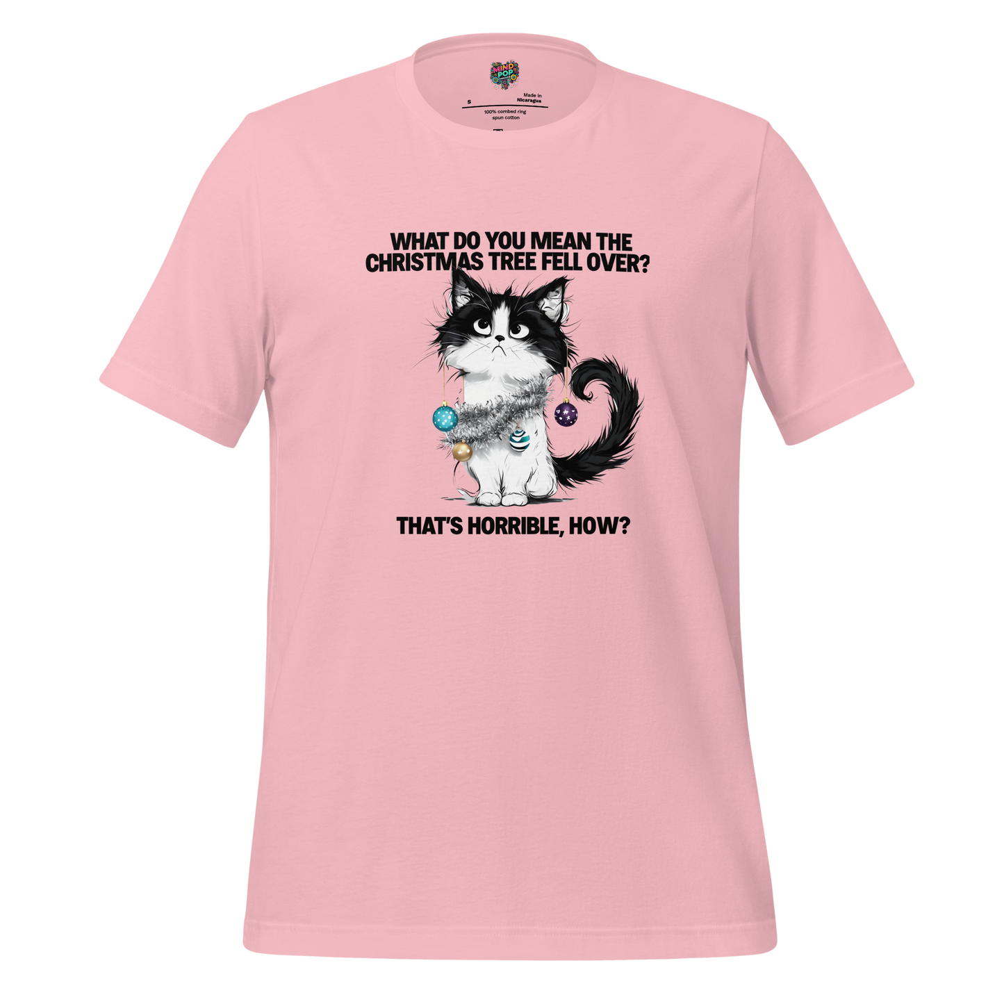 Cat vs. Christmas Tree Shirt - MindPop Threads