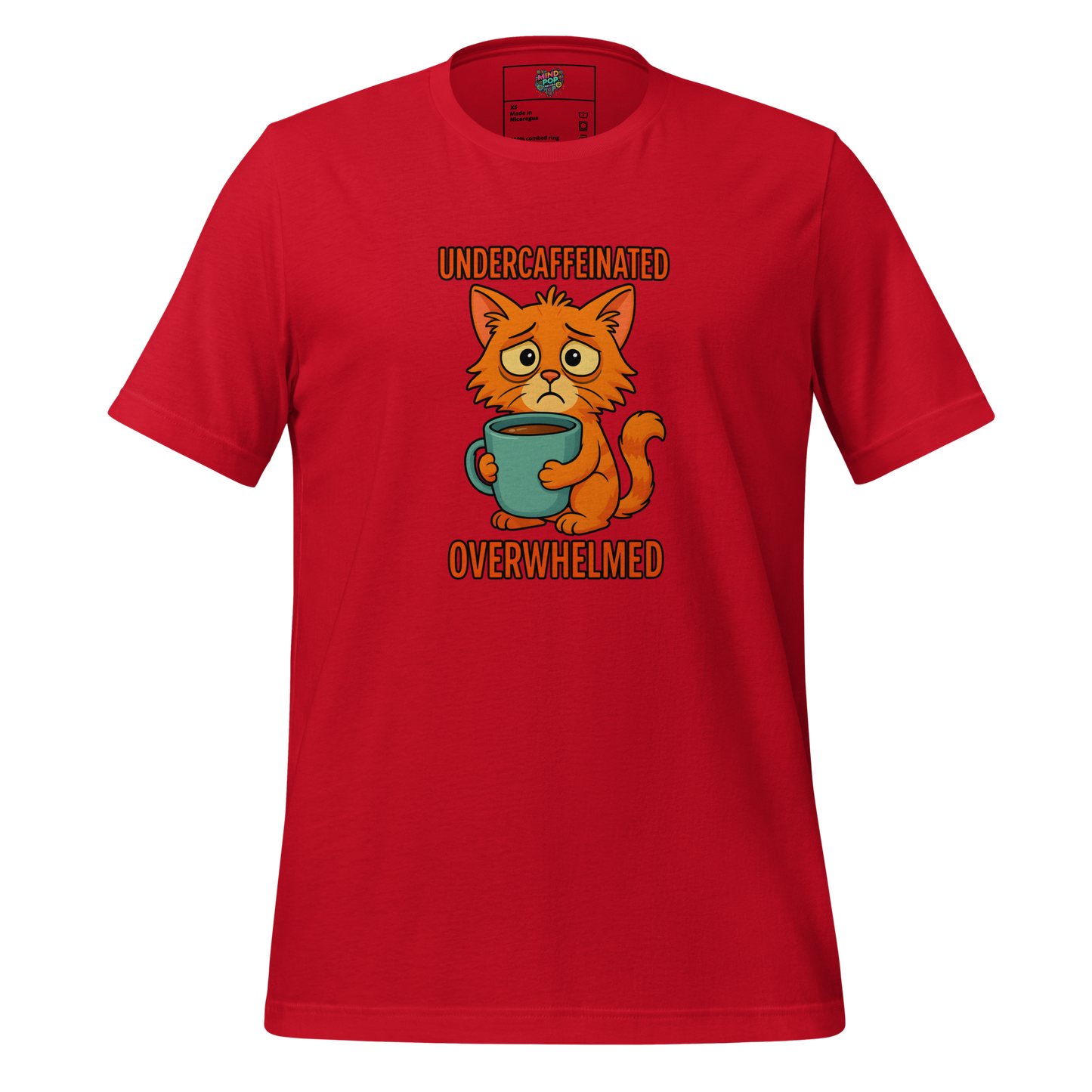 Overwhelmed Kitty Shirt - MindPop Threads