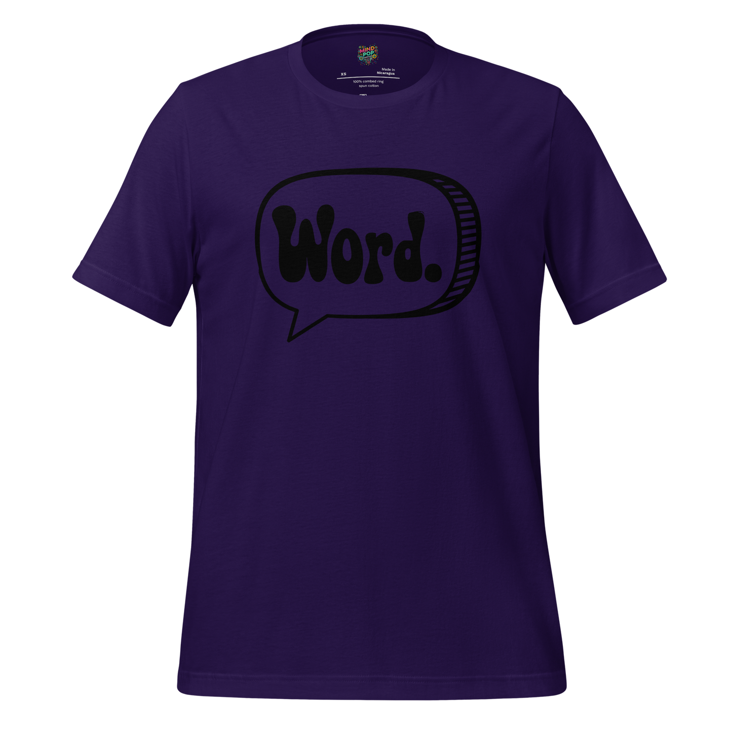 GenX Lingo Word Shirt word text in speech bubble