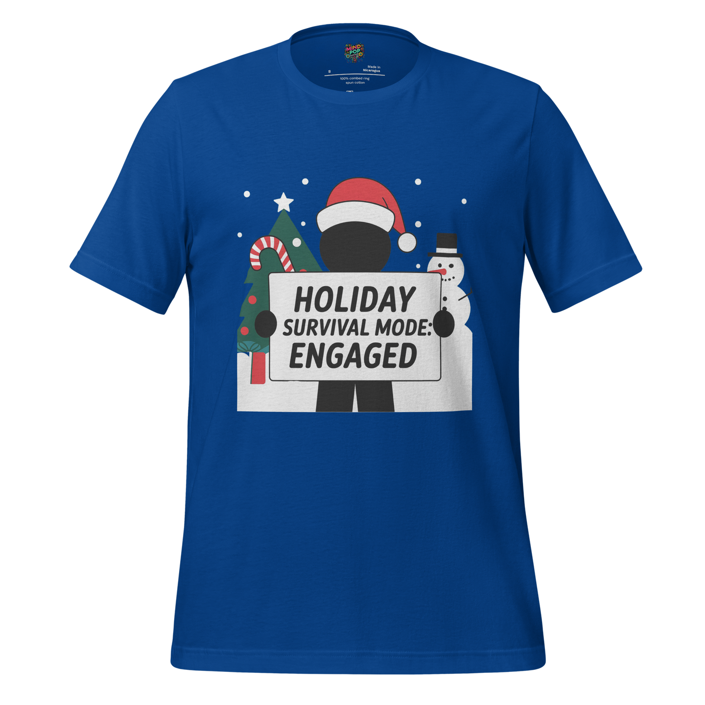 Christmas Stickman Survival Mode Shirt - MindPop Threads