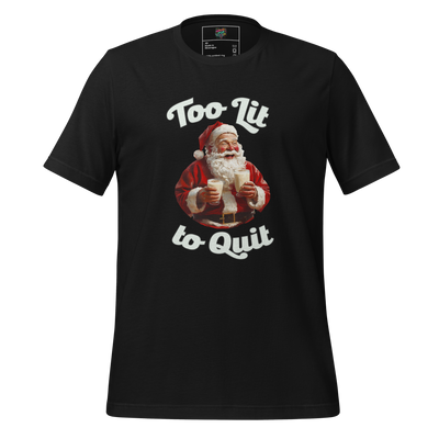 To Lit to Quit Santa Shirt - MindPop Threads