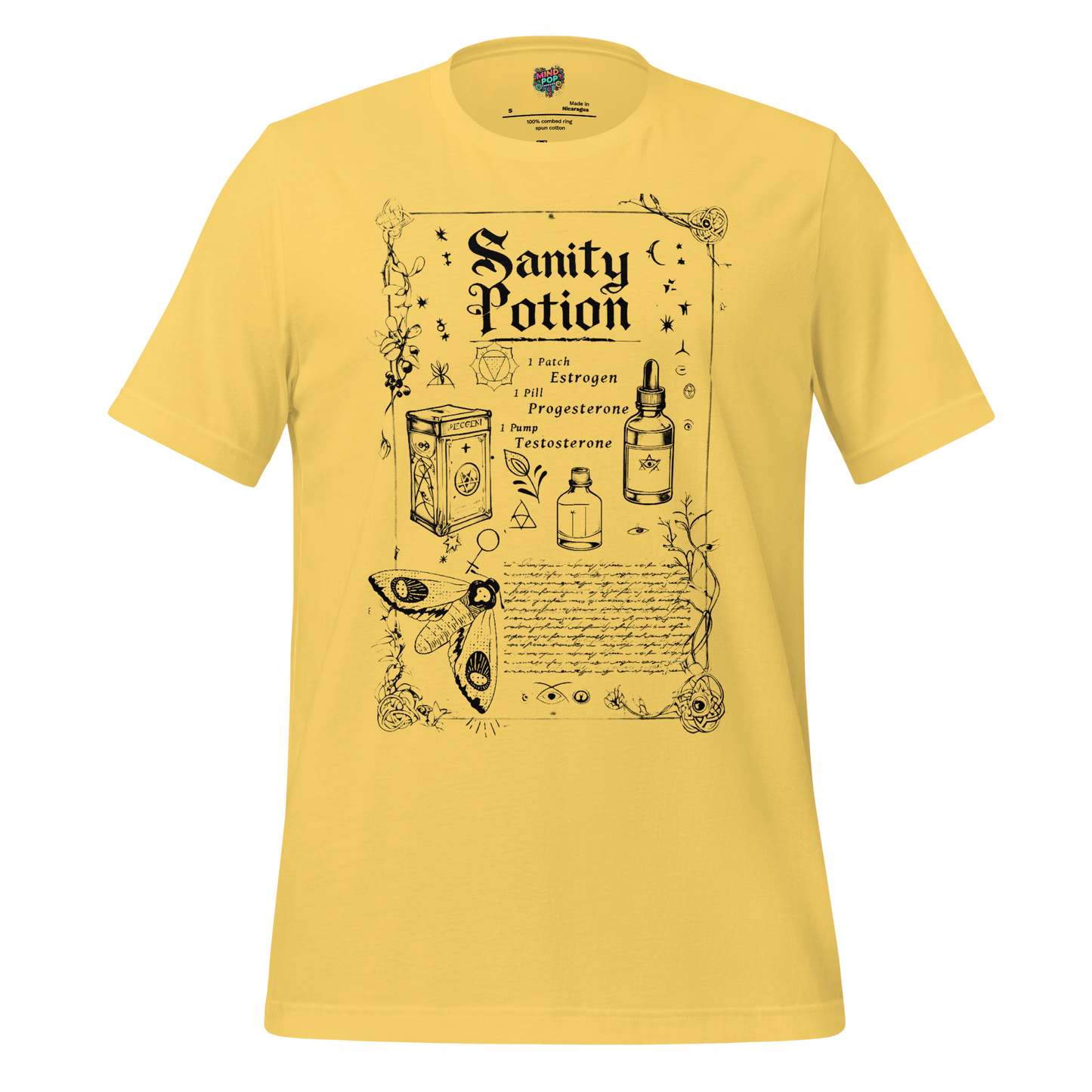 Sanity Potion Spell Book Shirt - MindPop Threads