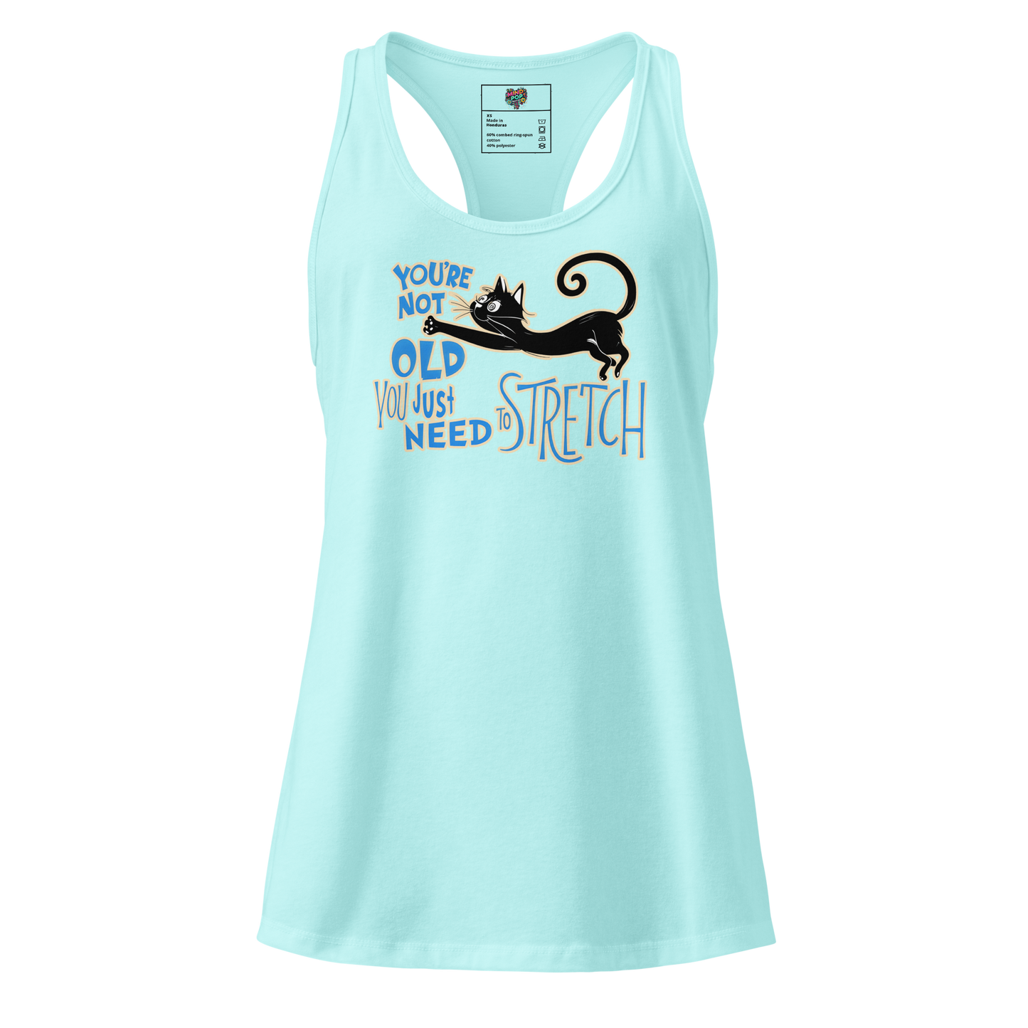 You're Not Old (Dr. Seuss Style) fitted racerback tank top