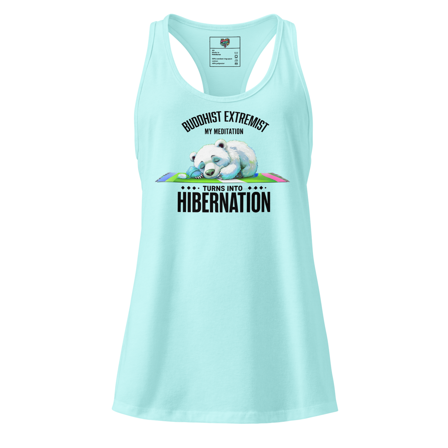Buddhist Extremist fitted racerback tank top