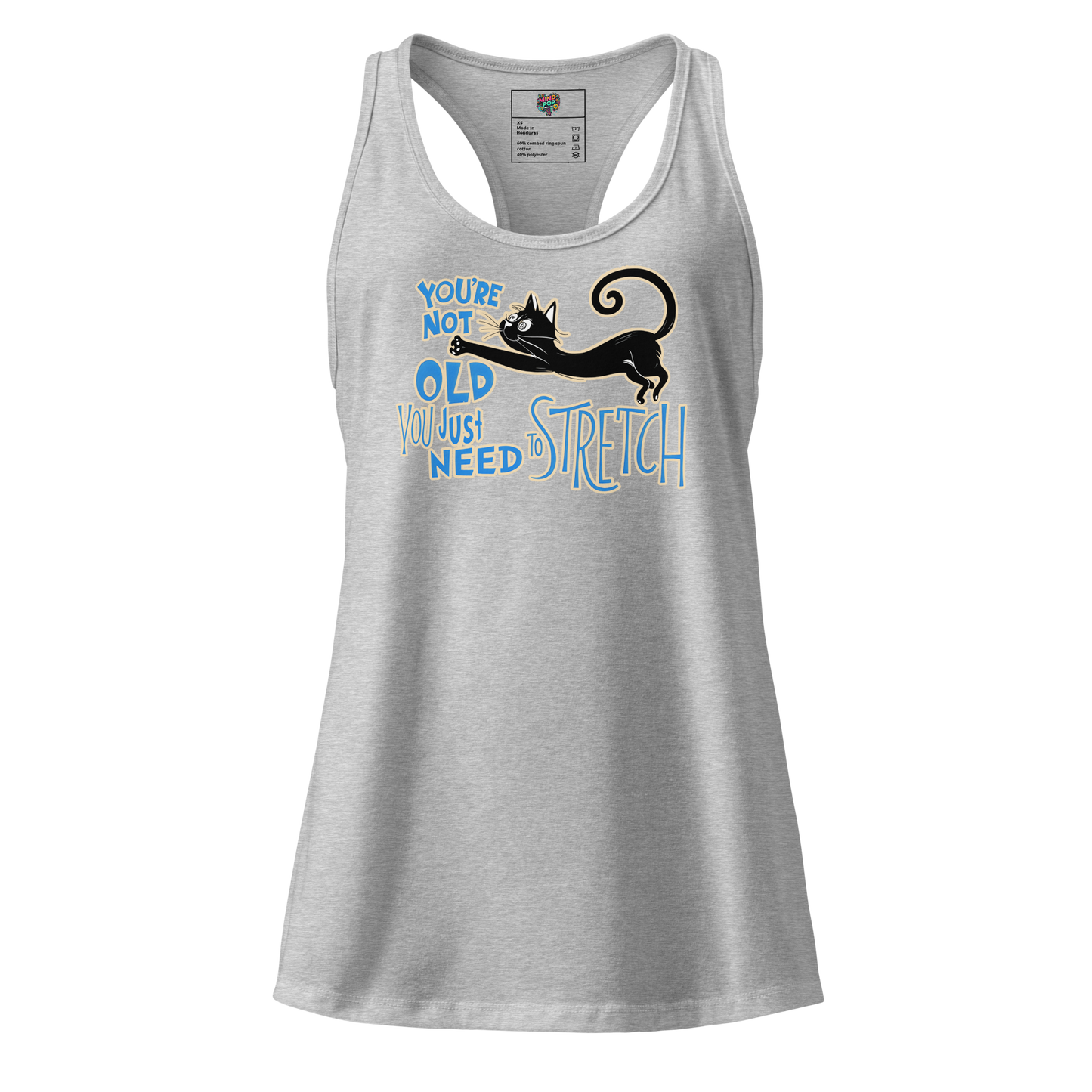 You're Not Old (Dr. Seuss Style) fitted racerback tank top