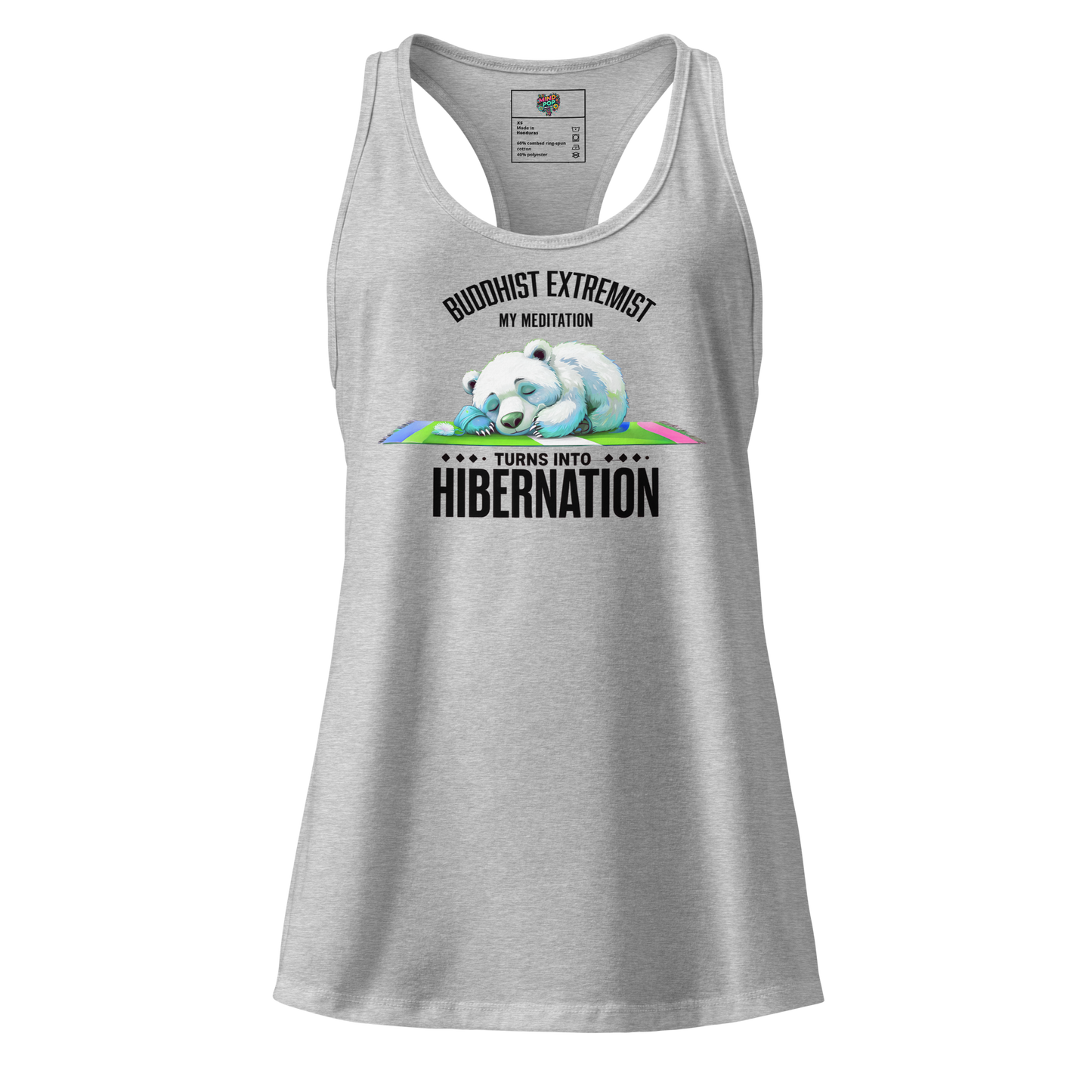 Buddhist Extremist fitted racerback tank top