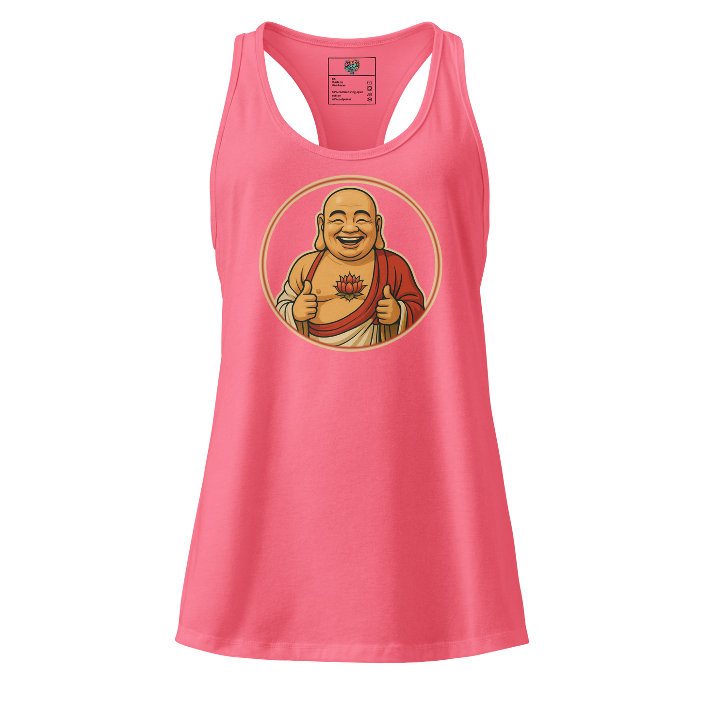 Buddy Buddha fitted racerback tank top