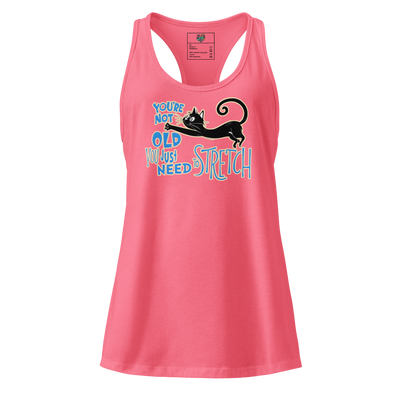 You're Not Old (Dr. Seuss Style) fitted racerback tank top