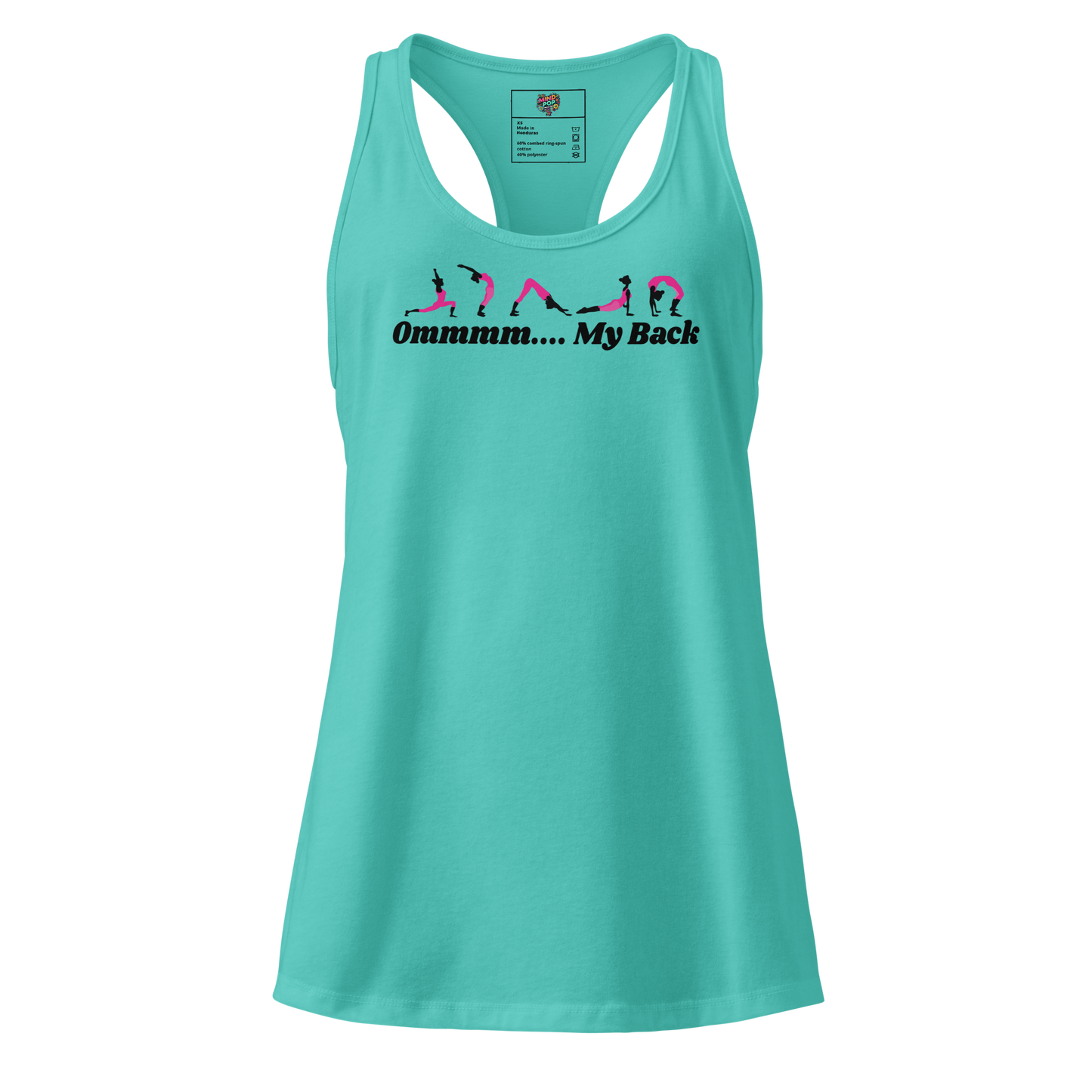 Ommm... My Back fitted racerback tank top