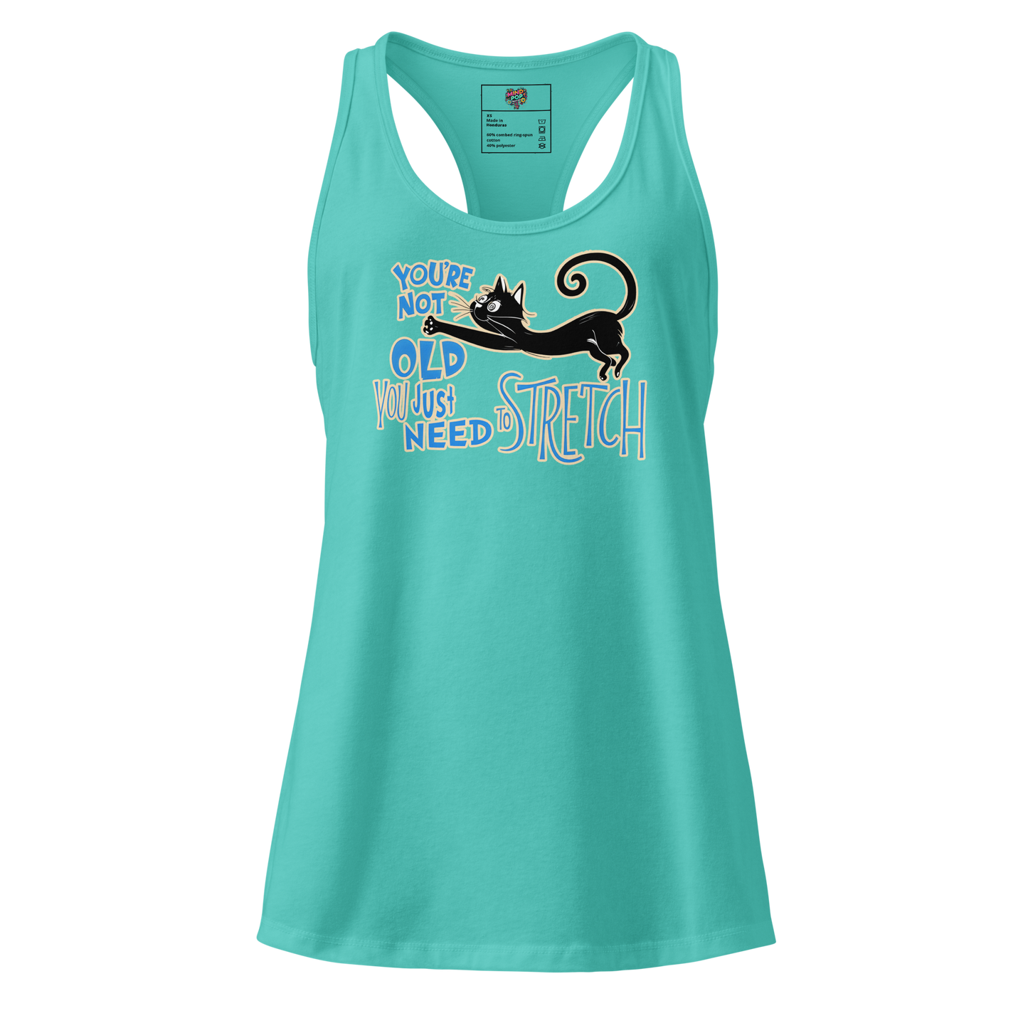 You're Not Old (Dr. Seuss Style) fitted racerback tank top
