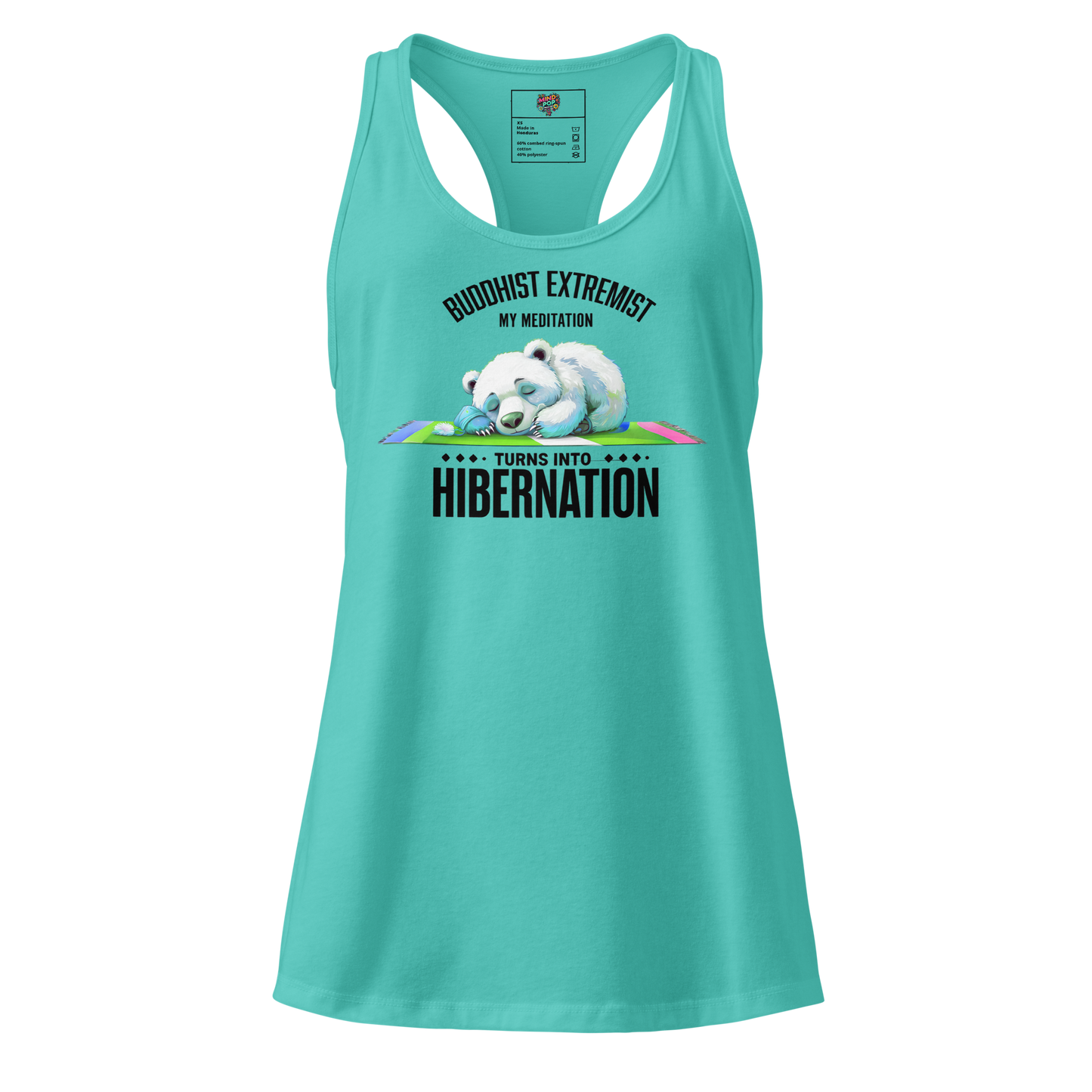 Buddhist Extremist fitted racerback tank top