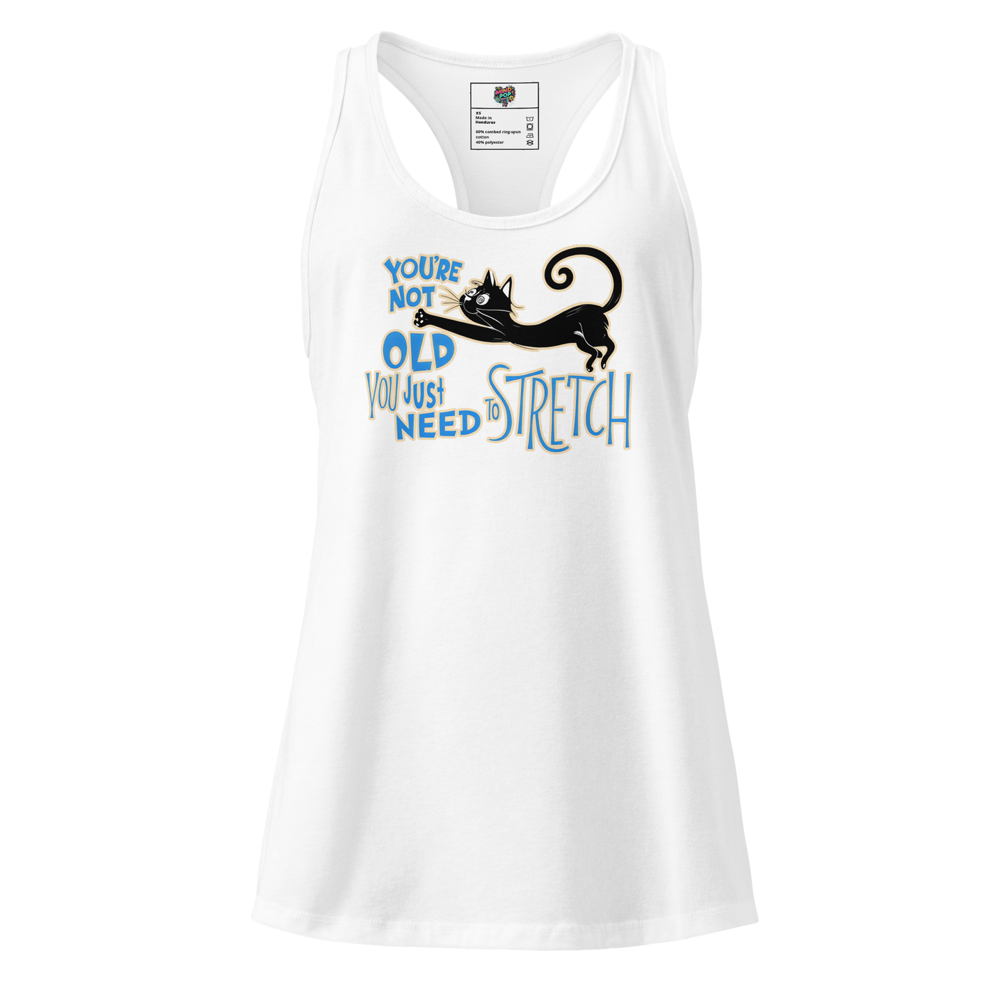 You're Not Old (Dr. Seuss Style) fitted racerback tank top