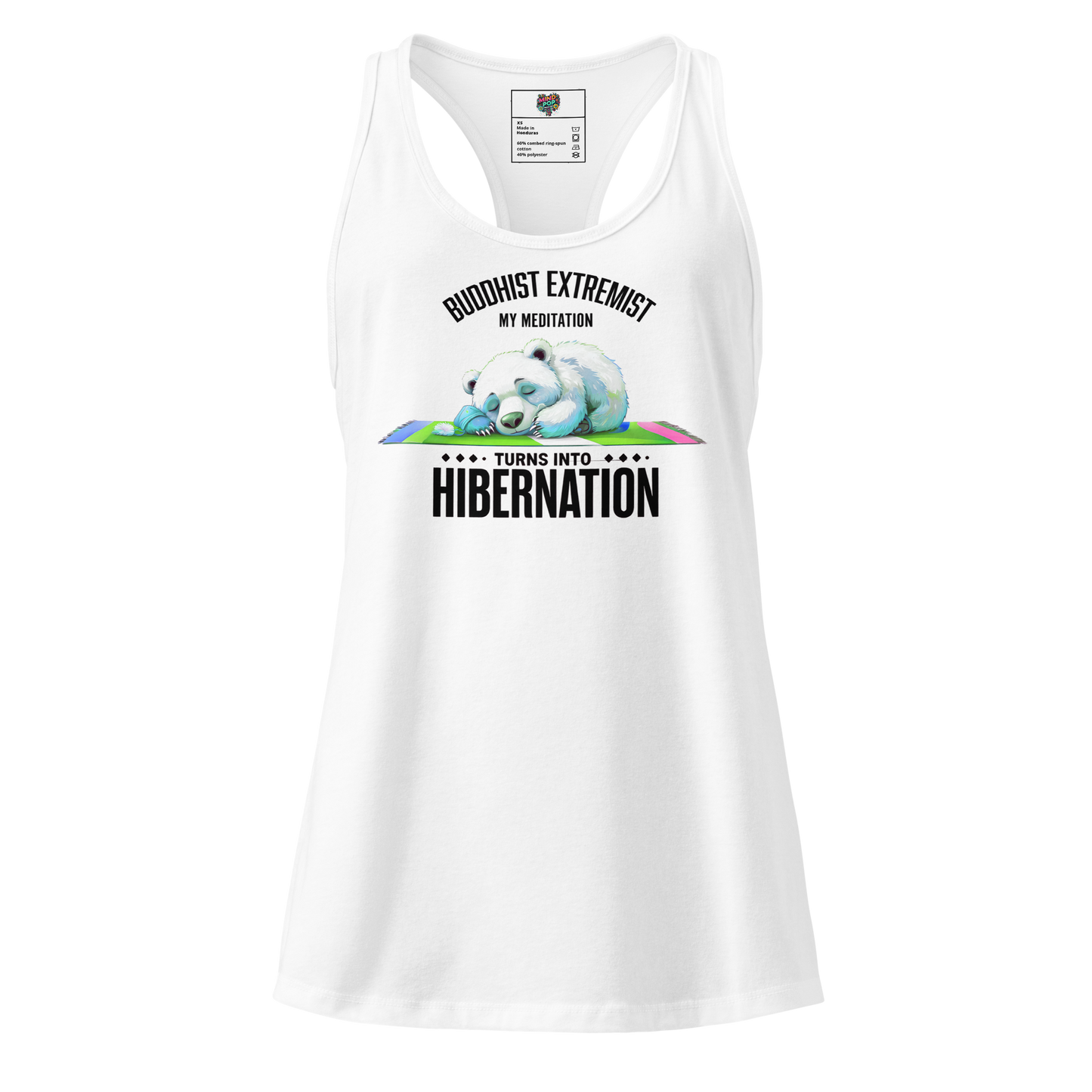 Buddhist Extremist fitted racerback tank top