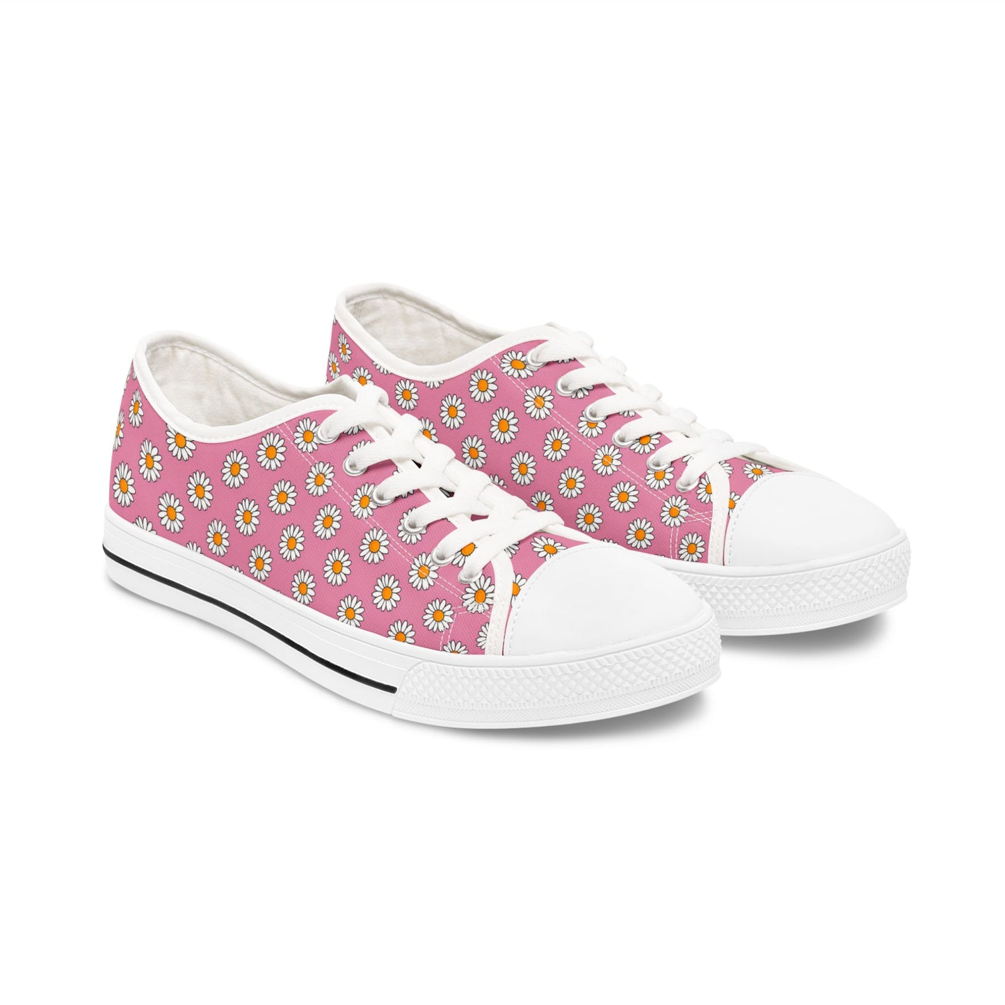 Daisy Pink Women's Low Tops