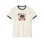 Vintage Black Cat Ringer T-Shirt