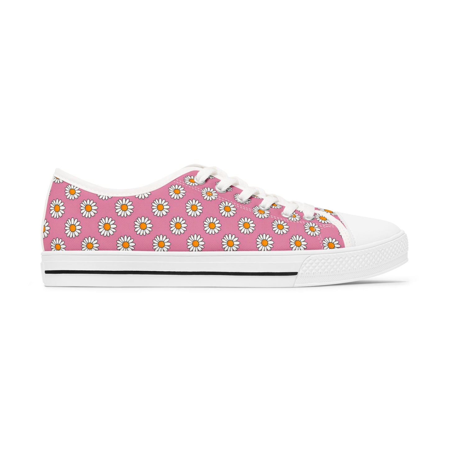 Daisy Pink Women's Low Tops