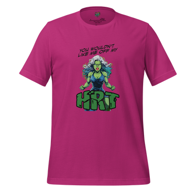 Bold graphic inspired by She-Hulk HRT