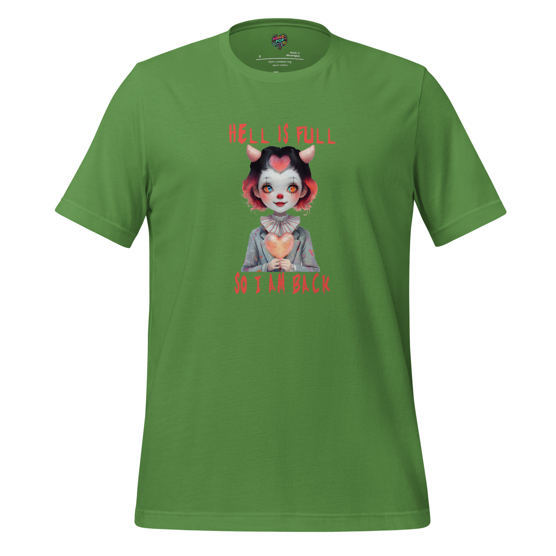 Cute yet fiery graphic with text “Back from Hell” — playful, unholy design with sass, heat, and just the right dose of brimstone attitude

