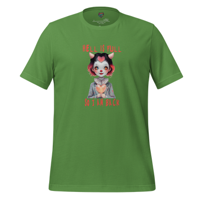 Cute yet fiery graphic with text “Back from Hell” — playful, unholy design with sass, heat, and just the right dose of brimstone attitude

