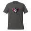 Funny Halloween shirt featuring a graphic-only design of a chaotic bat-dog hybrid — no text, just an adorable flying pup with fangs and wings