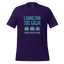 Retro-style yoga shirt with distressed text reading “I Came for the Calm, Stayed for the Core” — funny fitness tee for reluctant plankers