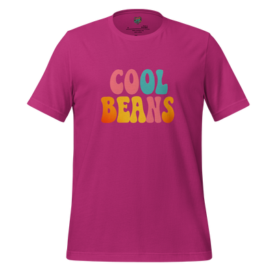 Colorful retro-style text reading “Cool Beans” in bold vintage lettering — nostalgic Gen X phrase with playful 80s/90s aesthetic
