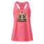 Fitted racerback tank top featuring a punk-inspired Buddha sitting in meditation with mohawk and attitude — perfect for rebellious yogis and mindful punks

