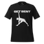 Funny yoga-themed design with text “Get Bent” and a flexible figure mid-stretch — playful pun for bendy people with attitude