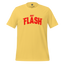 Retro football jersey-style text reading “Hot Flash” — bold menopausal power design with athletic flair and midlife heatwave energy