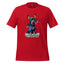 Cartoon dog in bat ears and cape posing heroically with text “I Am Justice” — funny superhero parody featuring Batman’s loyal pup
