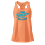 Fitted racerback tank top with the phrase “Inner Peace is Crime Prevention” — funny yoga tank for chaotic souls and sarcastic spiritualists


