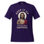 Snarky Jesus shirt with retro-style illustration and the phrase “Keep It Up and See What Happens” — sarcastic faith-based tee for spiritual rebels and boundary-setting believers